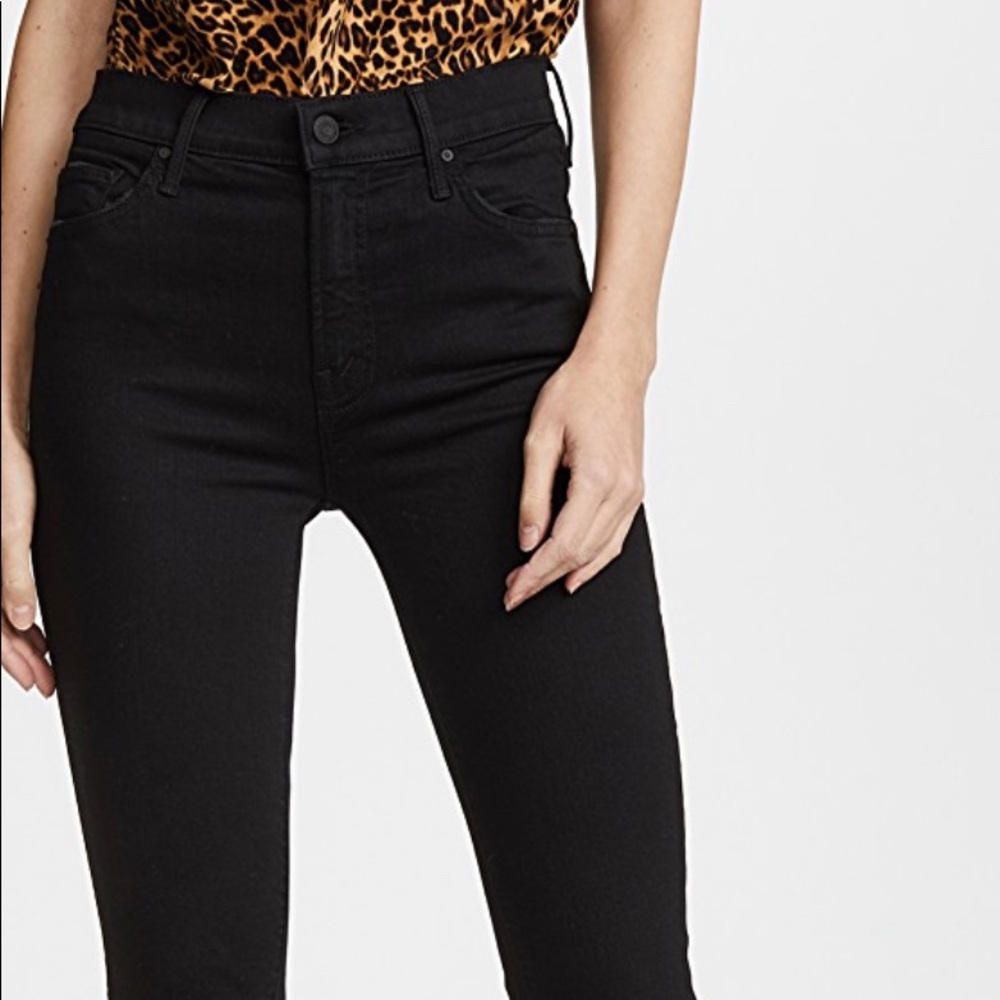 Black cropped flare Joe’s jeans